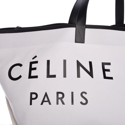 Celine Textile Large Made In Tote White Black 11 of 11