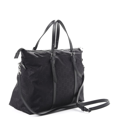 Gucci Nylon Monogram Tote Black 3 of 6