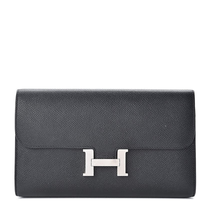 Hermes Epsom Constance Long Wallet Black 1 of 10