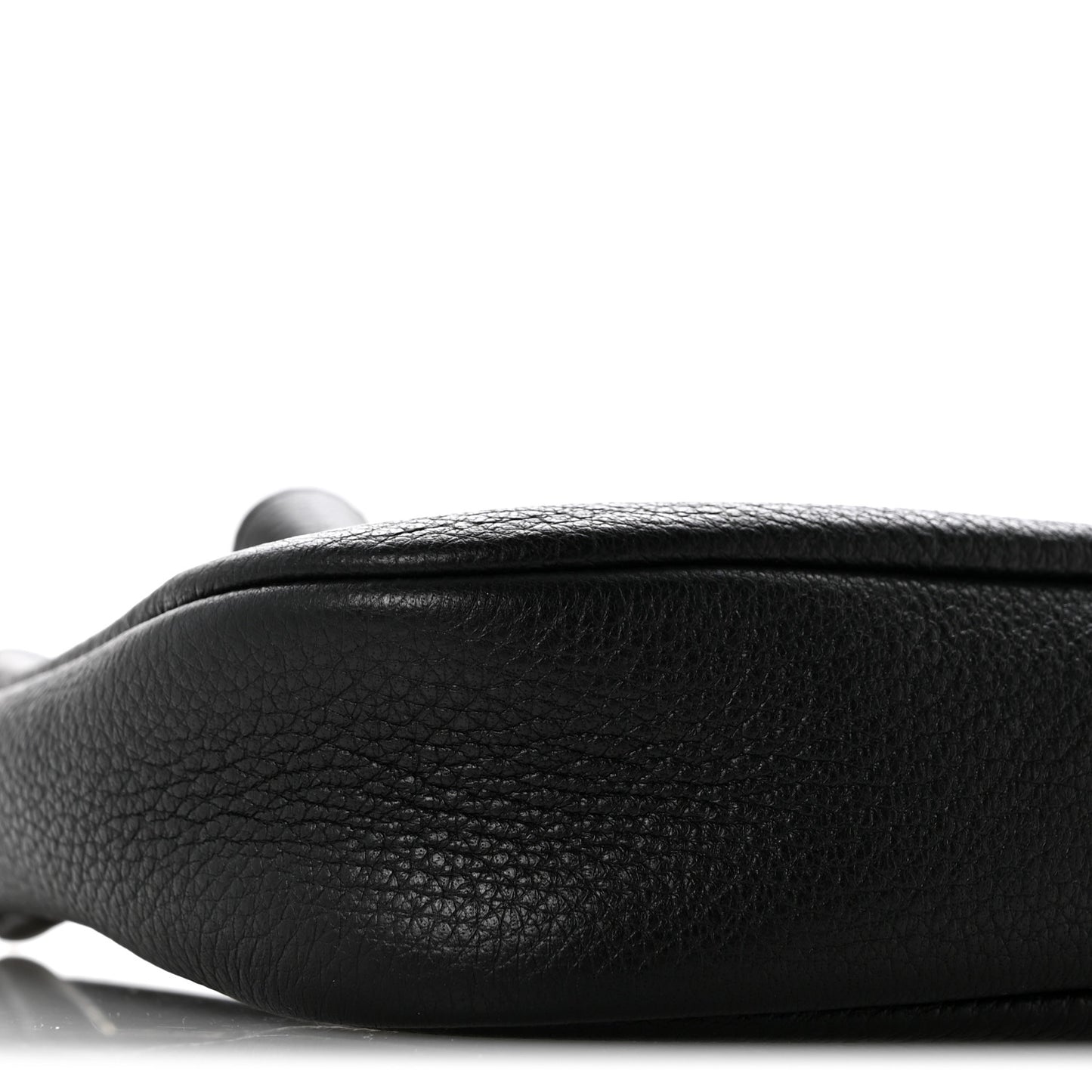 Grained Calfskin Paris VII Mini Flat Hobo Black Black