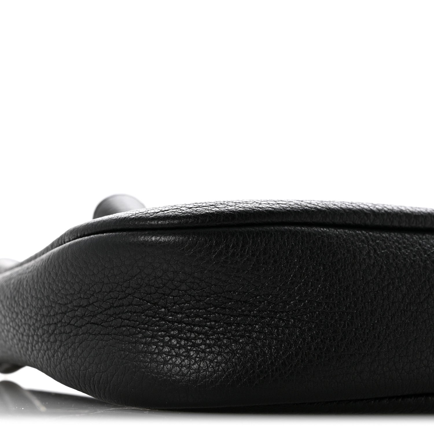Saint Laurent Grained Calfskin Paris VII Mini Flat Hobo Black Black 9 of 12