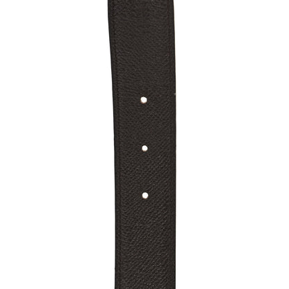 Hermes Epsom 32mm Idem Belt 85 34 Chocolate Bleu De Malte 4 of 7