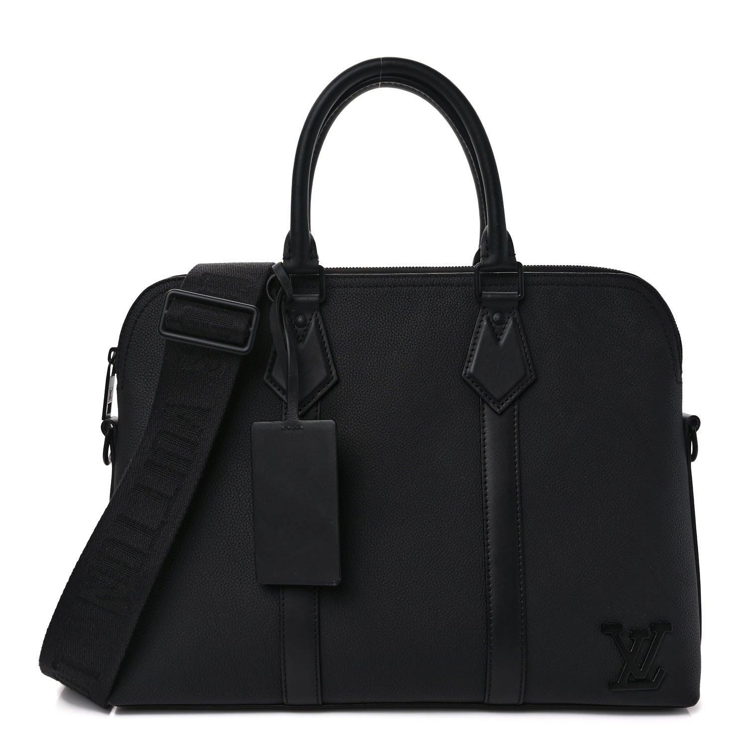 Louis Vuitton Calfskin Aerogram Takeoff Briefcase Black 1 of 10