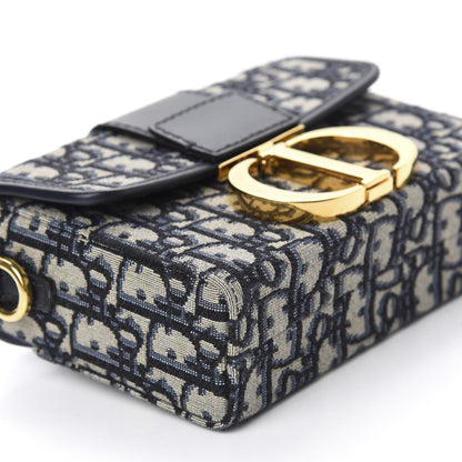 Christian Dior Oblique 30 Montaigne Box Bag Blue 6 of 10
