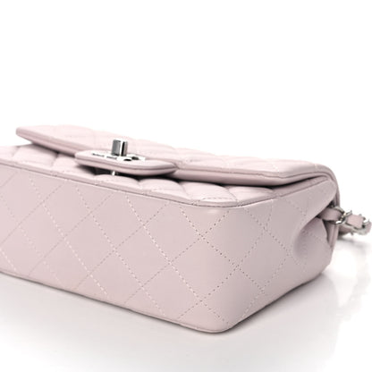 Chanel Lambskin Quilted Mini Rectangular Flap Light Purple 6 of 11