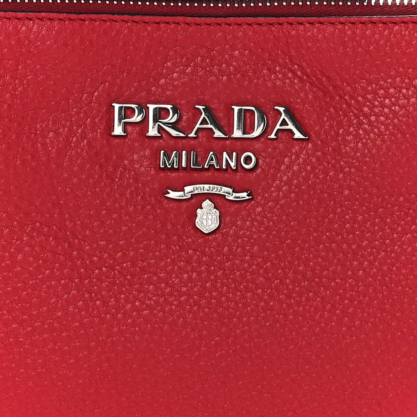 Vitello Phenix Double Zip Crossbody Bag Rosso