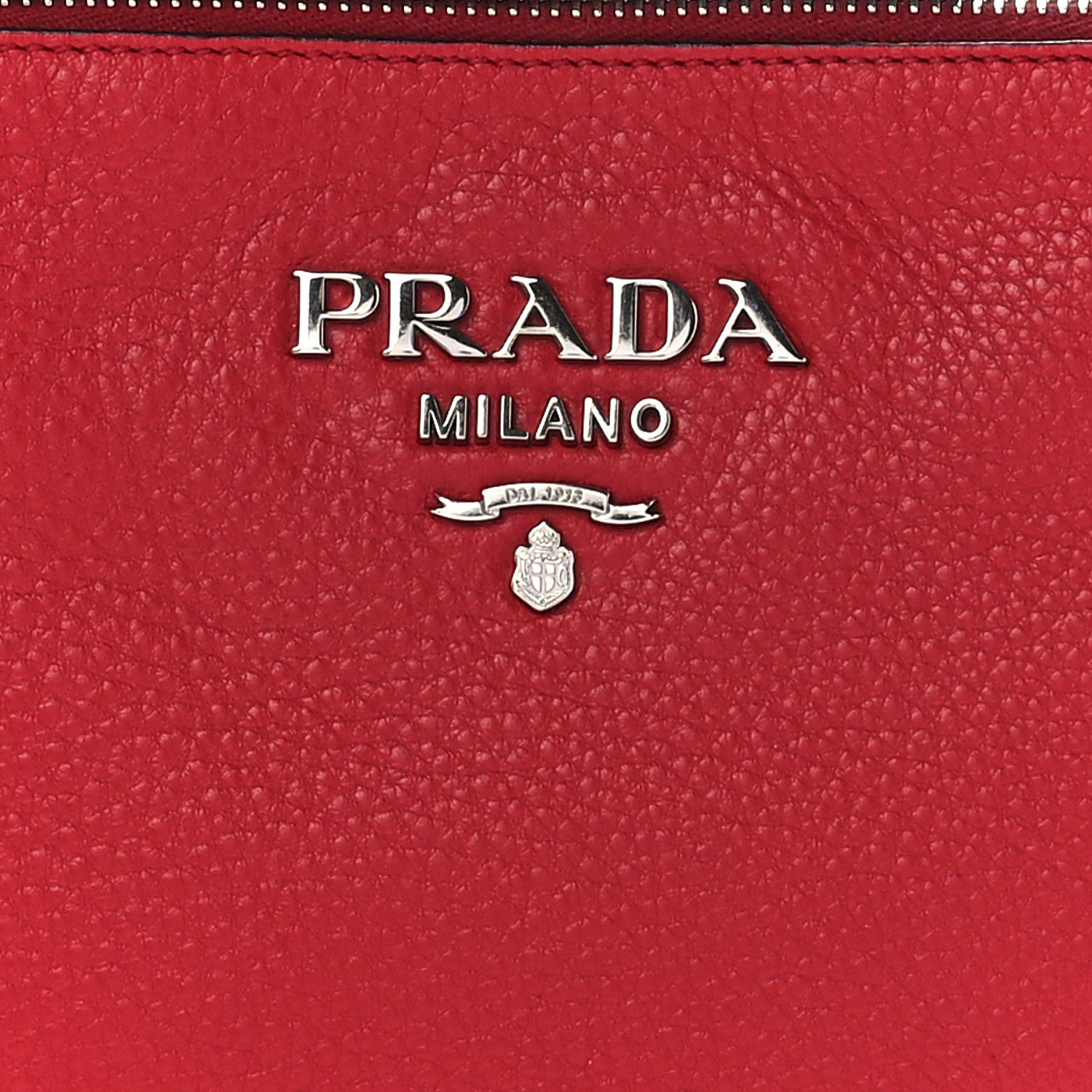 Prada Vitello Phenix Double Zip Crossbody Bag Rosso 9 of 12