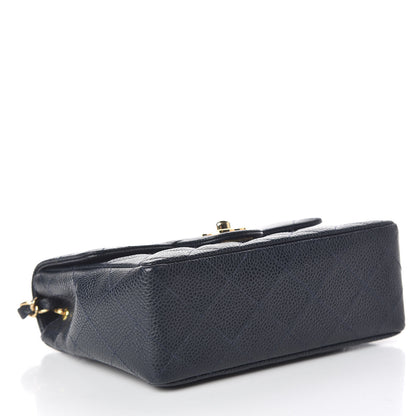 Chanel Caviar Quilted Mini Square Flap Navy 4 of 11