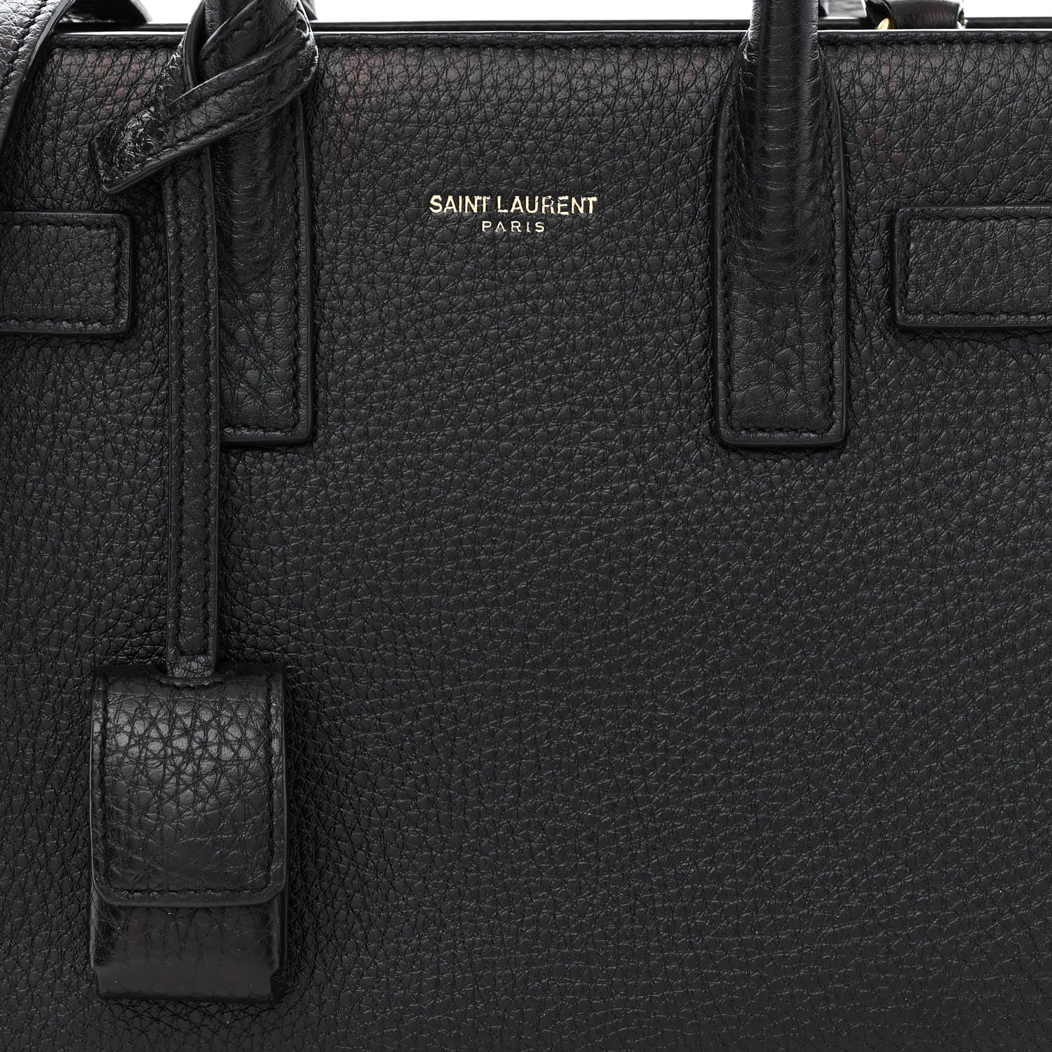 Saint Laurent Grained Calfskin Nano Sac De Jour Black 8 of 10