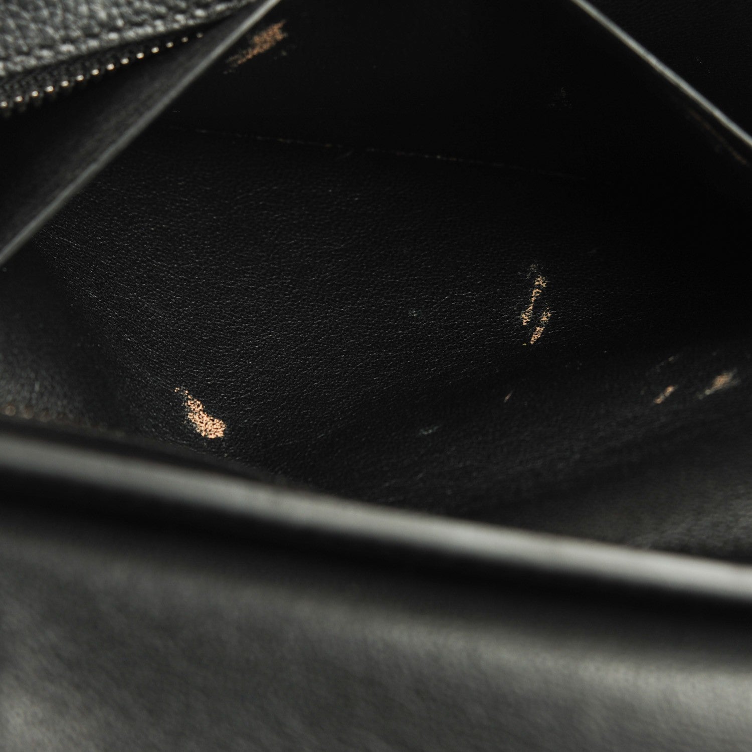 Celine Drummed Calfskin Suede Medium Trapeze Black 9 of 11