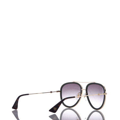 Gucci Web Aviator Sunglasses GG0062S Green Red 4 of 7