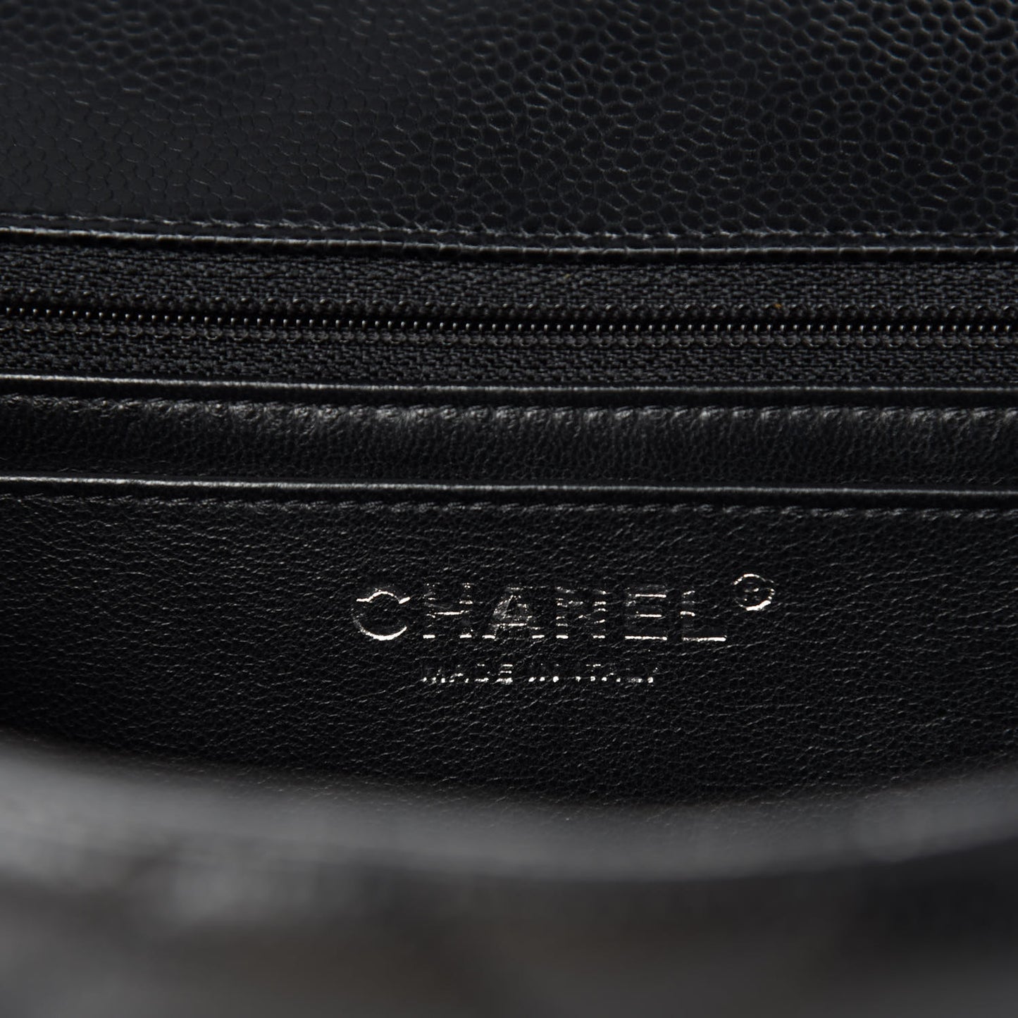 Caviar Quilted Jumbo Single Flap Black