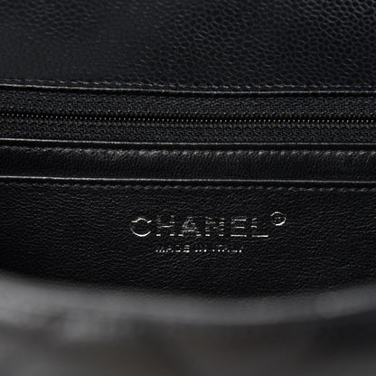 Chanel Caviar Quilted Jumbo Single Flap Black 8 of 11