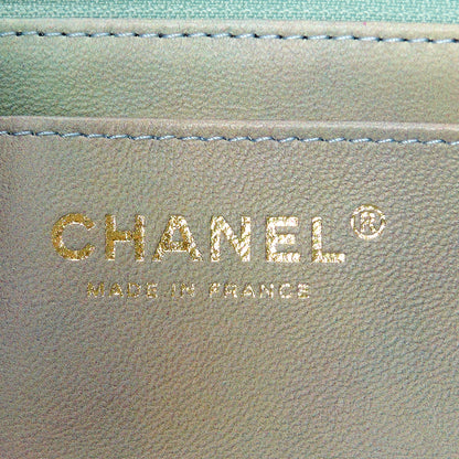 Chanel Lambskin Quilted Ombre Mini Top Handle Rectangular Flap Blue Green 6 of 12
