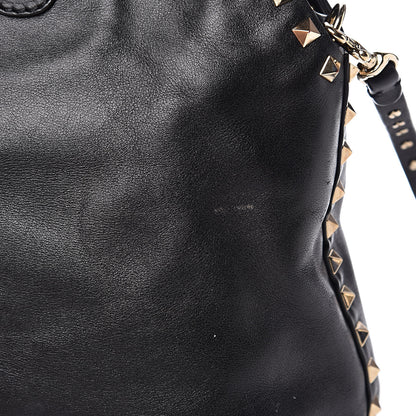 Valentino Garavani Vitello Rockstud Dome Satchel Black 16 of 18