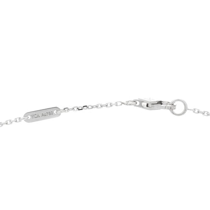 Van Cleef & Arpels 18K White Gold Diamond Mini Frivole Pendant Necklace 5 of 6