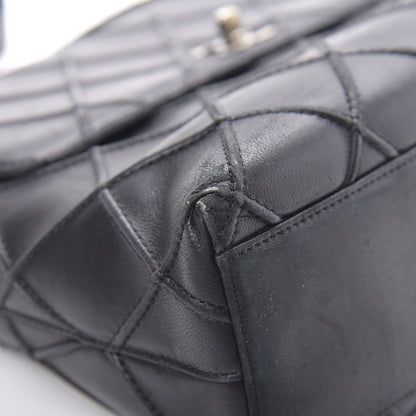 Chanel Lambskin Diamond Stitched Shoulder Bag Black 10 of 17