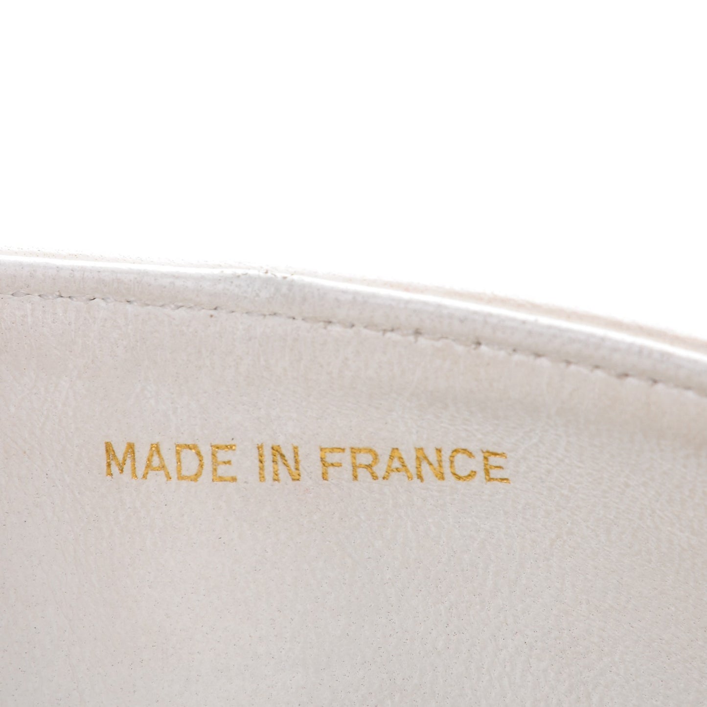 Lambskin Quilted Small Double Flap White