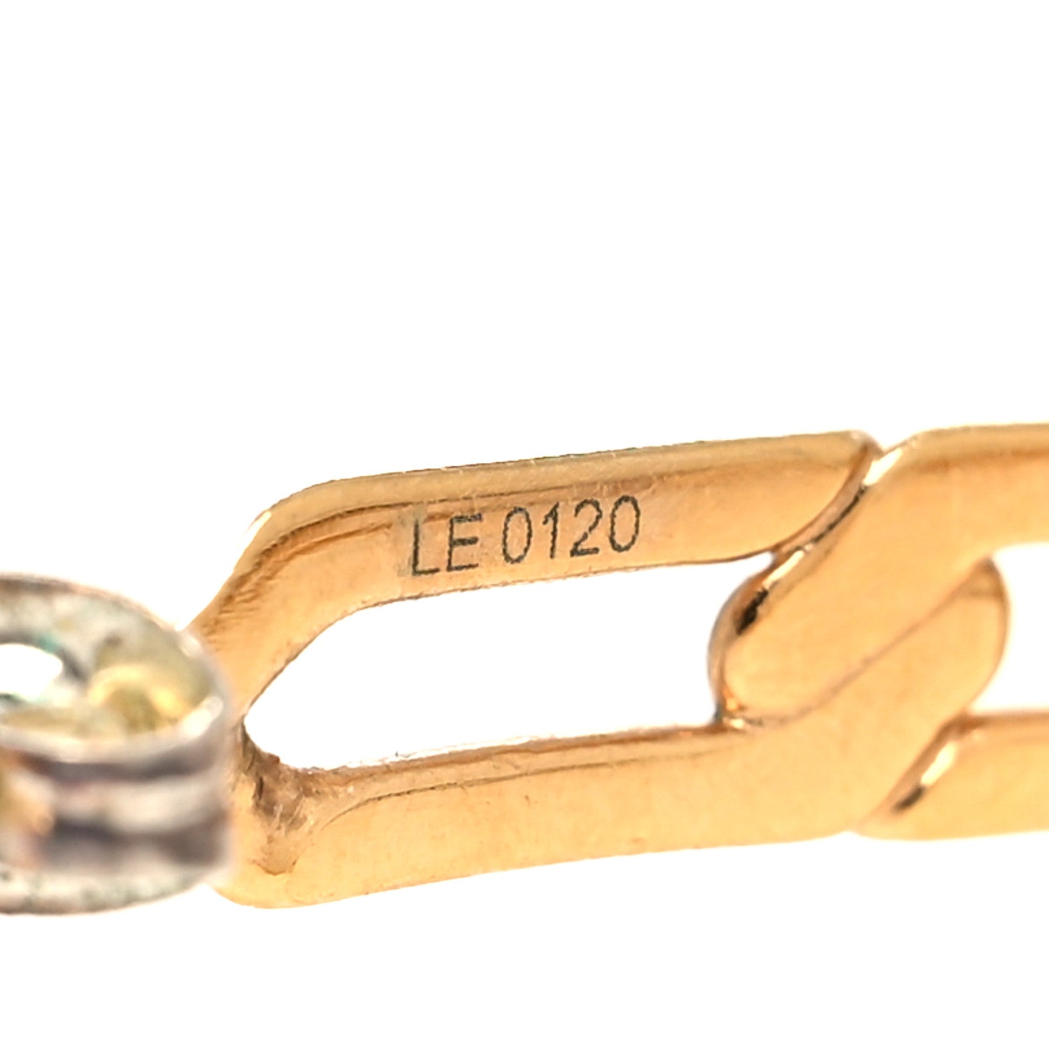 Louis Vuitton Swarovski Crystal Flower Power Hoop Earrings Gold 4 of 4
