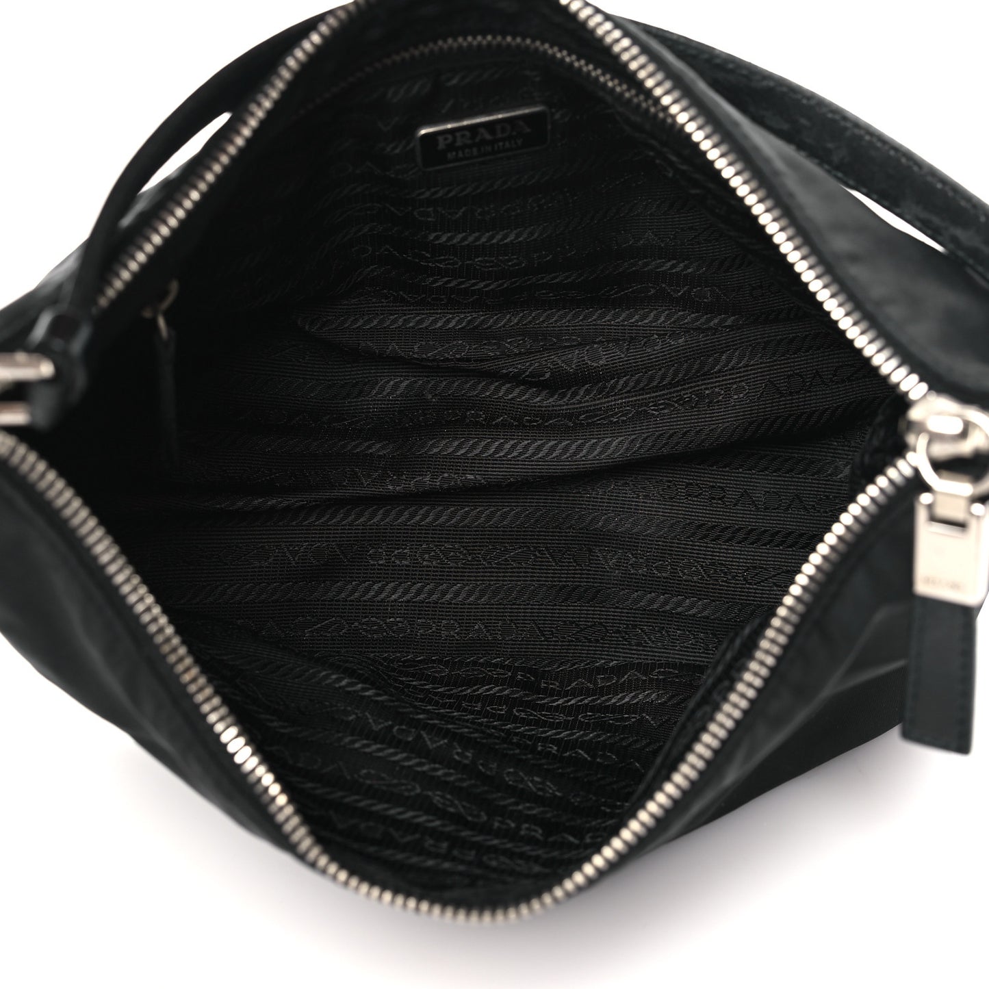 Tessuto Nylon Pochette Bag Black