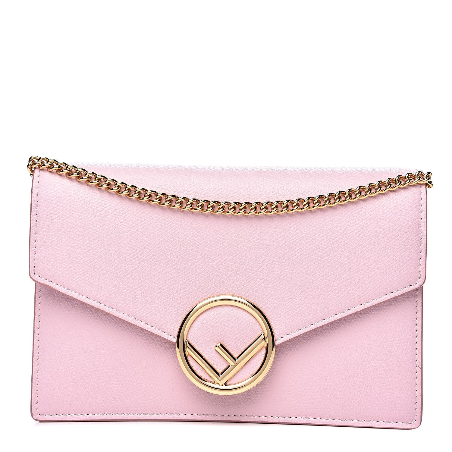 Fendi Vitello Cruise F is Fendi Medium Envelope Wallet on Chain Peonia 1 of 13