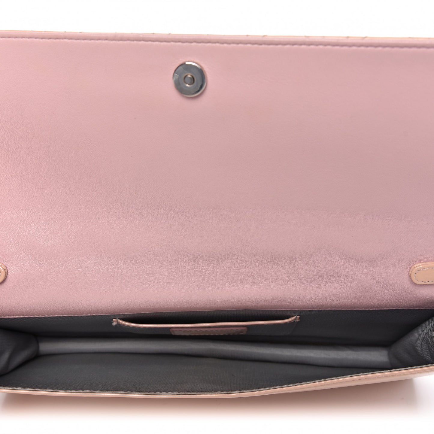 Patent Cannage Lady Dior Convertible Clutch Light Pink