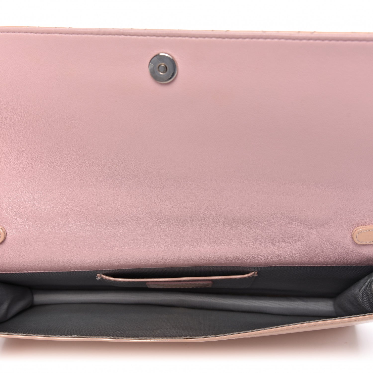 Christian Dior Patent Cannage Lady Dior Convertible Clutch Light Pink 5 of 11