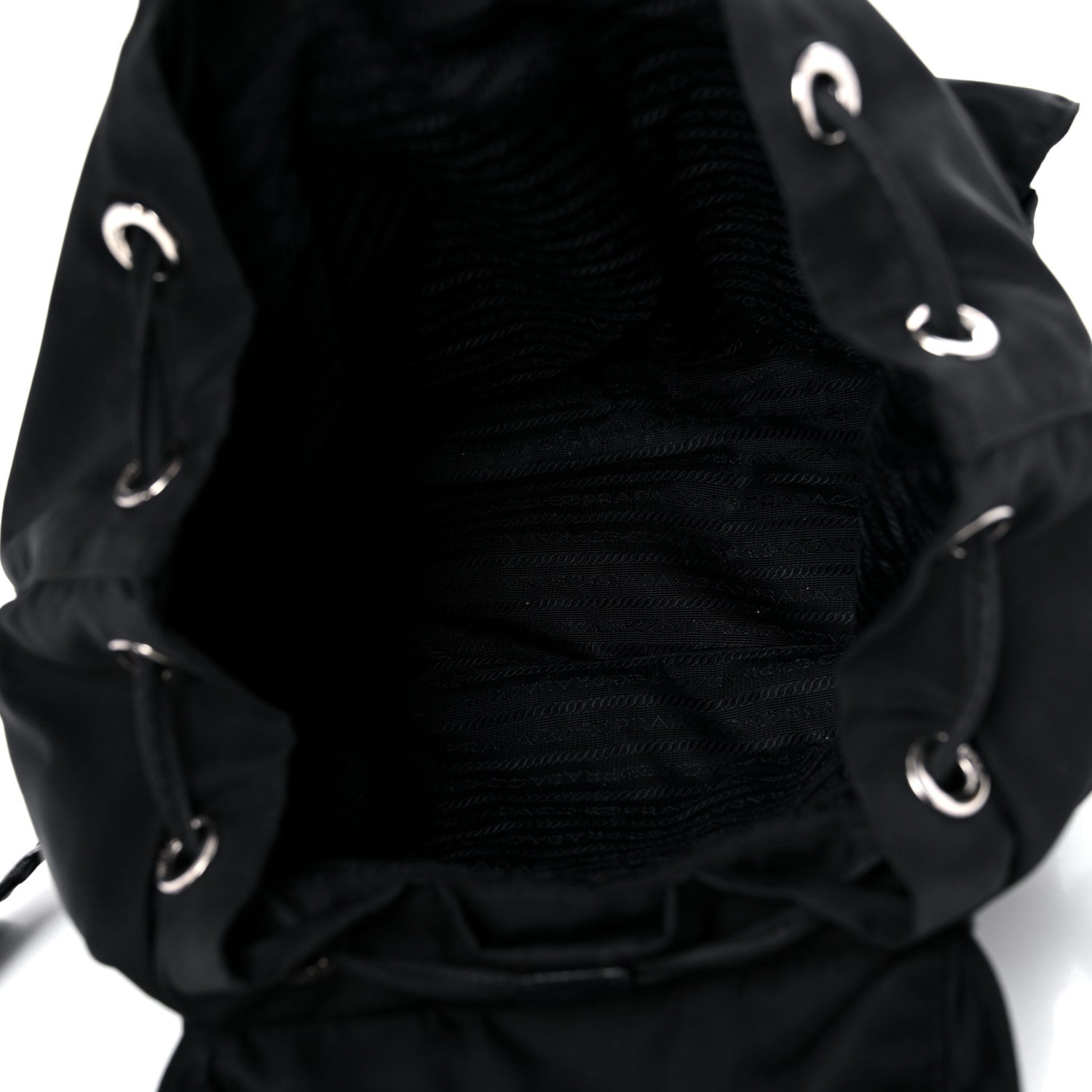 Prada Tessuto Nylon Saffiano Medium Backpack Black 4 of 24