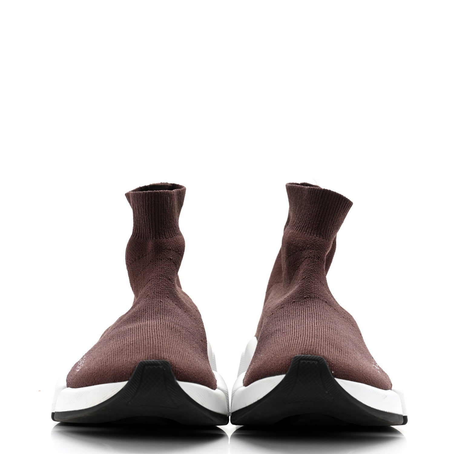 Balenciaga Technical 3D Recycled Knit Bi-Color Sole Womens Speed 2.0 Sneakers 35 Dark Burgundy Black White 2 of 10