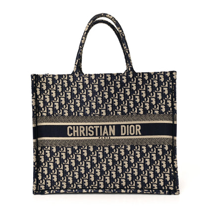 Christian Dior Oblique Large Book Tote Blue Multicolor 1 of 12