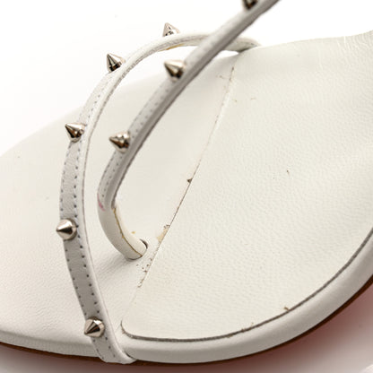 Christian Louboutin Riojana 100 Spiked Sandals 39 White 9 of 11