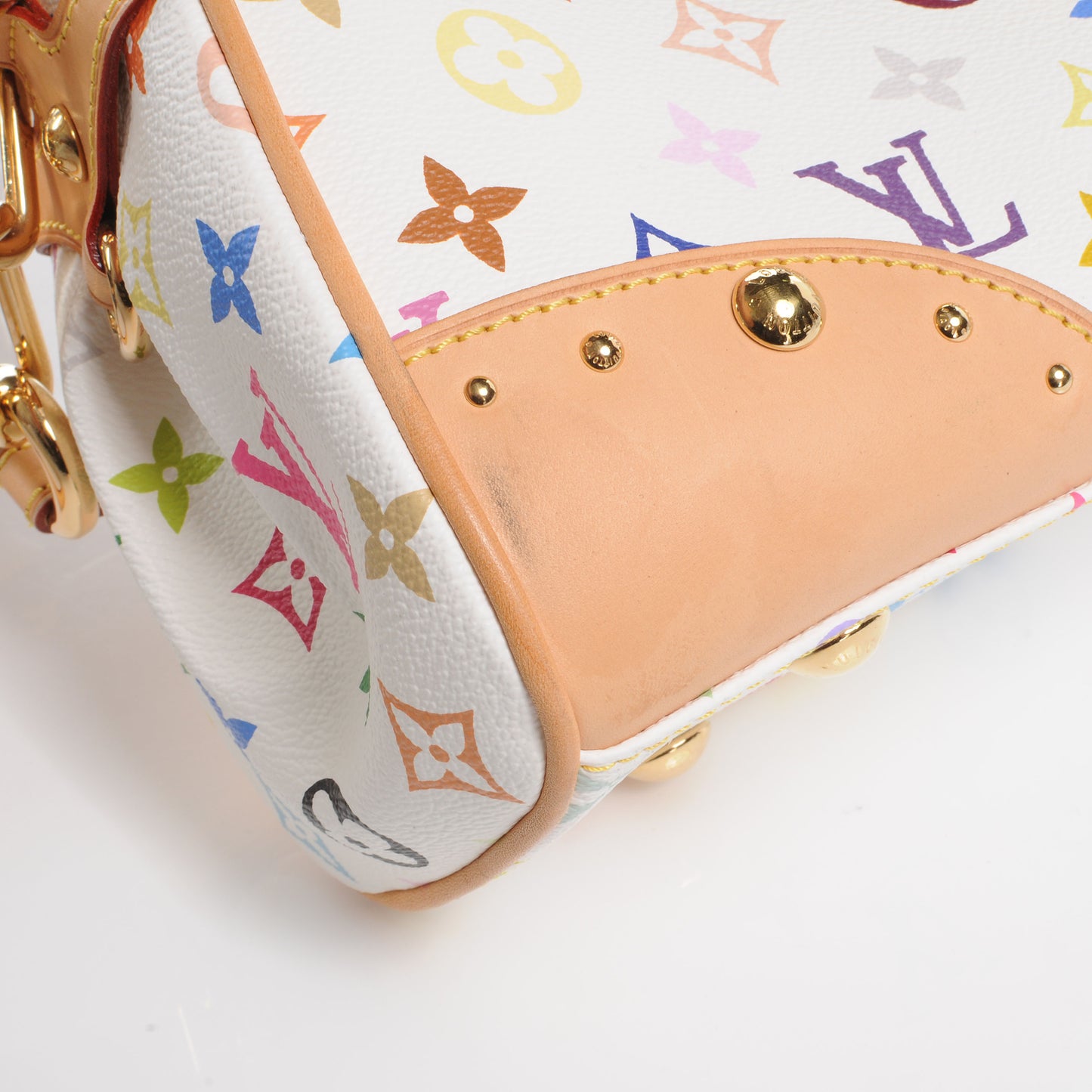 Monogram Multicolor Beverly MM White