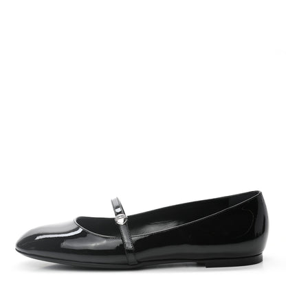 Louis Vuitton Patent Uniformes Ballet Flats 37.5 Black 1 of 8