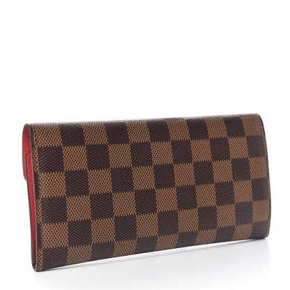 Louis Vuitton Damier Ebene Josephine Wallet Red 3 of 9