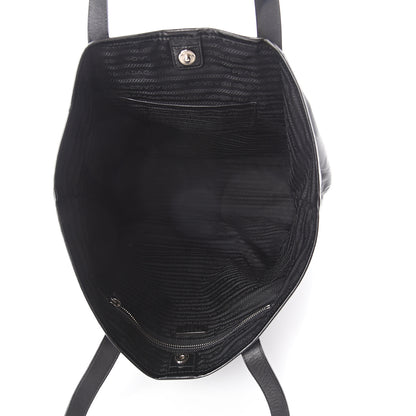 Prada Tessuto Nylon Soft Calf Tote Nero Black 4 of 8
