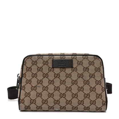 Gucci Monogram Dollar Calfskin Belt Bag Beige Ebony Testa di Moro Marrone Scuro 1 of 11