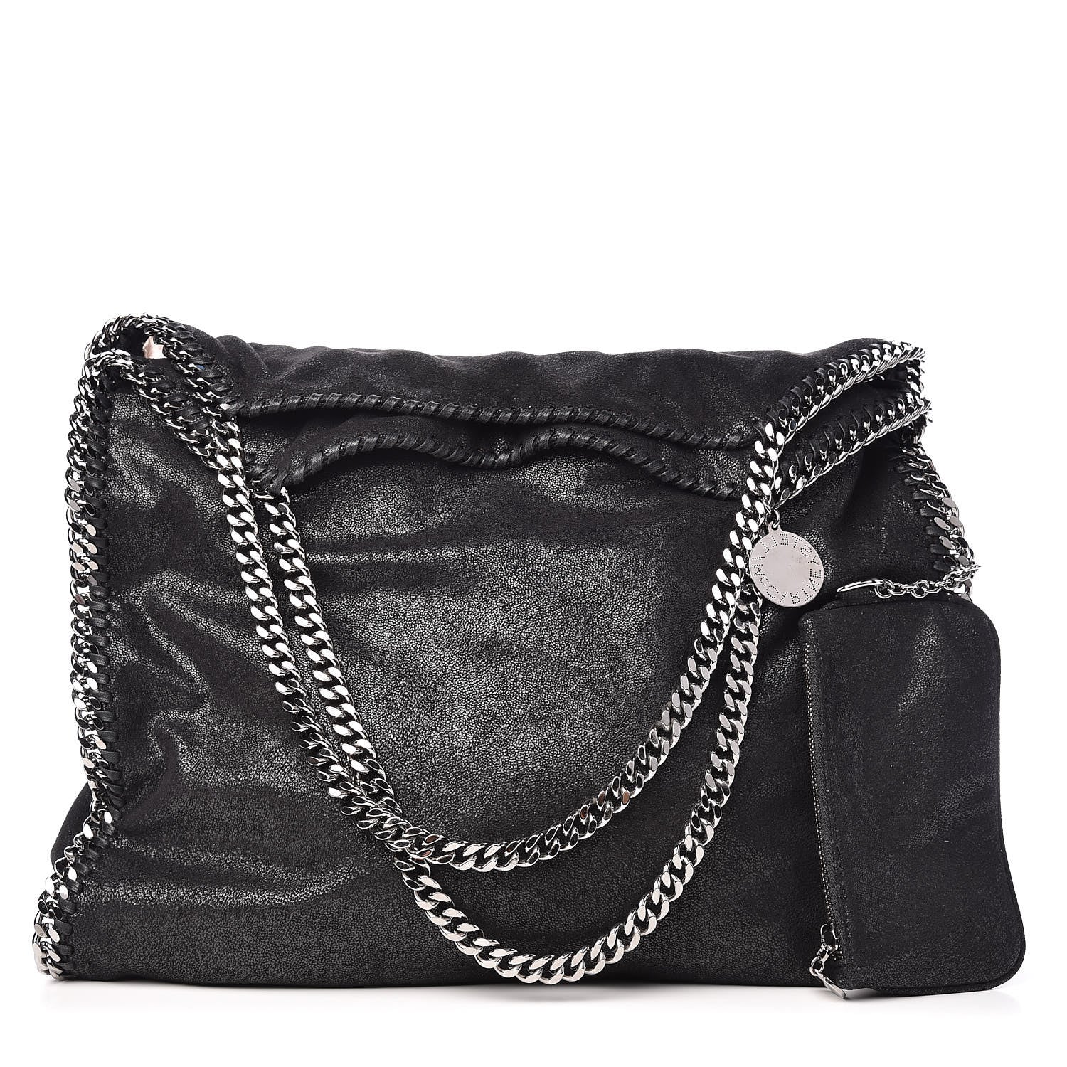 Stella McCartney Shaggy Deer Big Falabella Tote Black 1 of 8