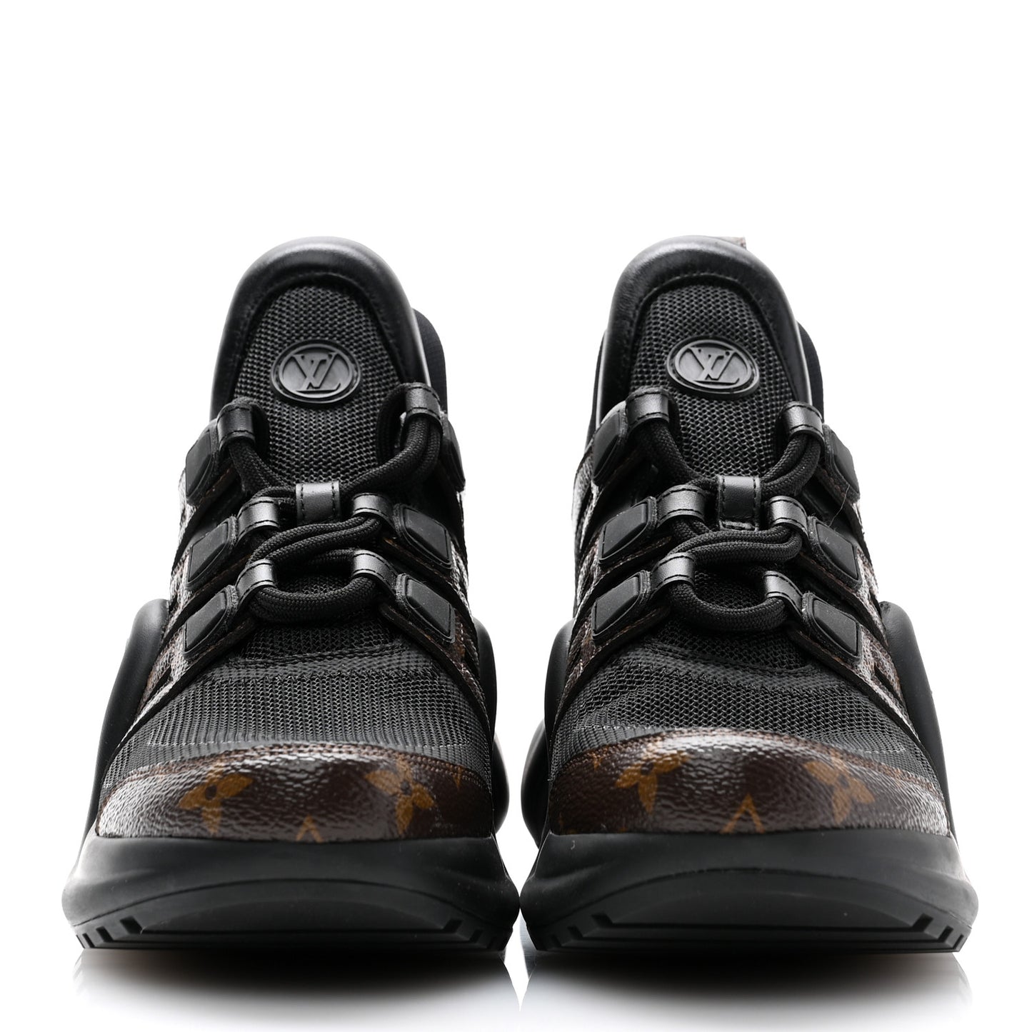 Calfskin Patent Monogram LV Archlight Sneakers 37 Black