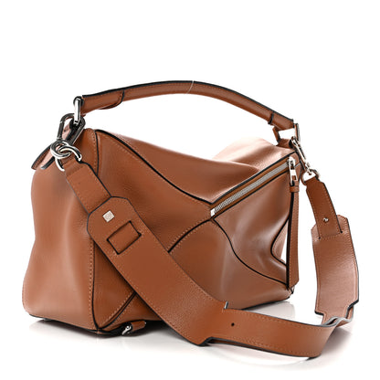 Loewe Calfskin Medium Puzzle Bag Tan 3 of 15