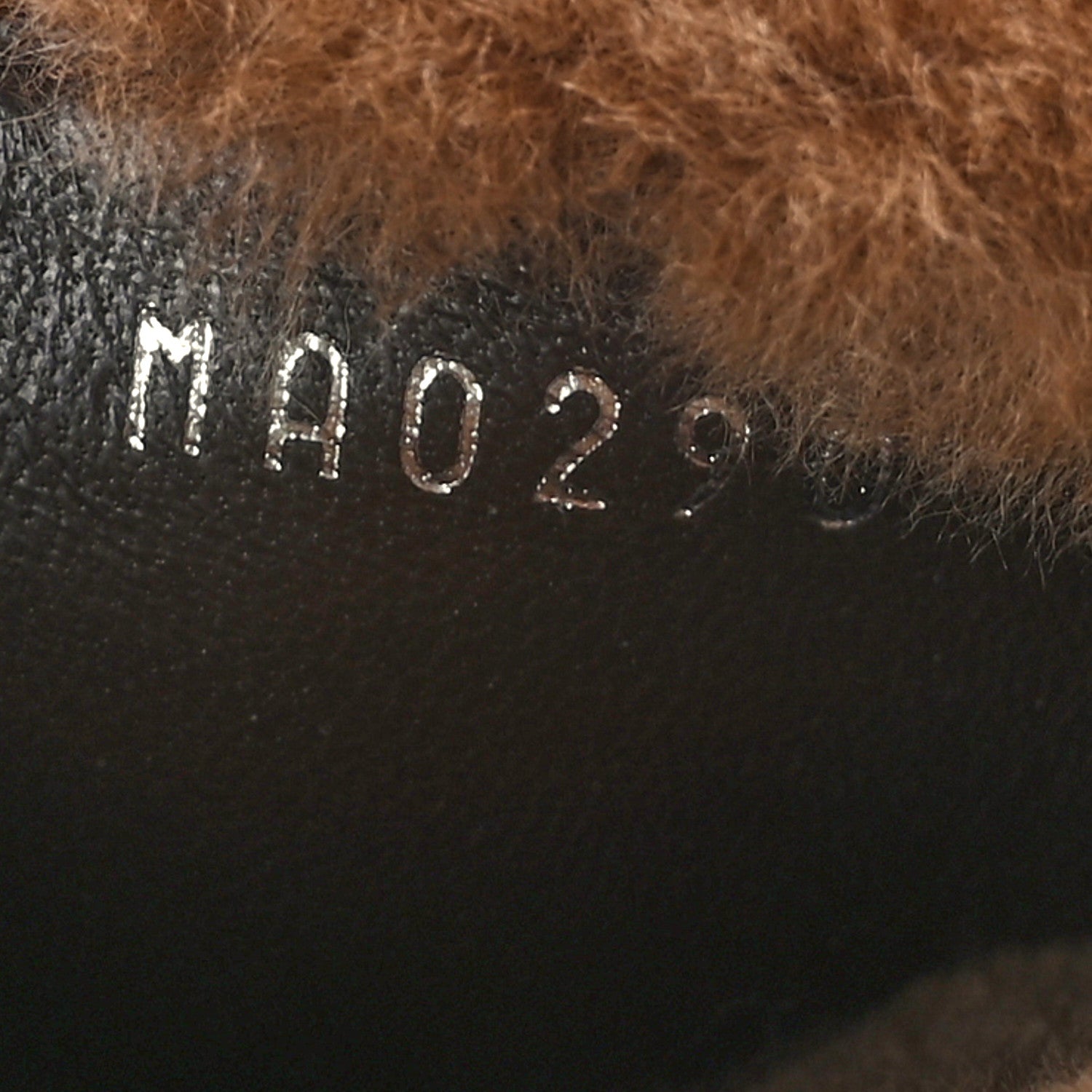 Louis Vuitton Mink Fur Monogram Lock It Flat Mule 40 Cognac 6 of 8