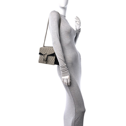 Gucci GG Supreme Monogram Small Dionysus Shoulder Bag Black 2 of 12