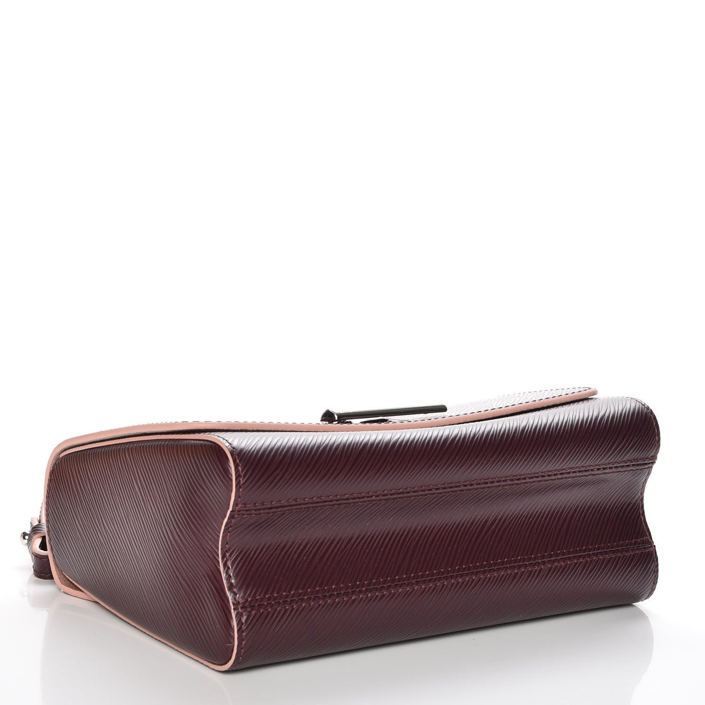 Epi Twist Shoulder Bag MM Prune Rose Poudre