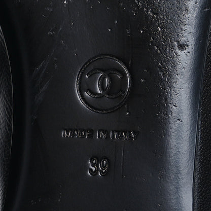Chanel Lambskin Mary Jane Flats 39 Black 7 of 10