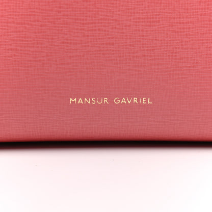 Mansur Gavriel Saffiano Mini Mini Bucket Bag Blush 6 of 10