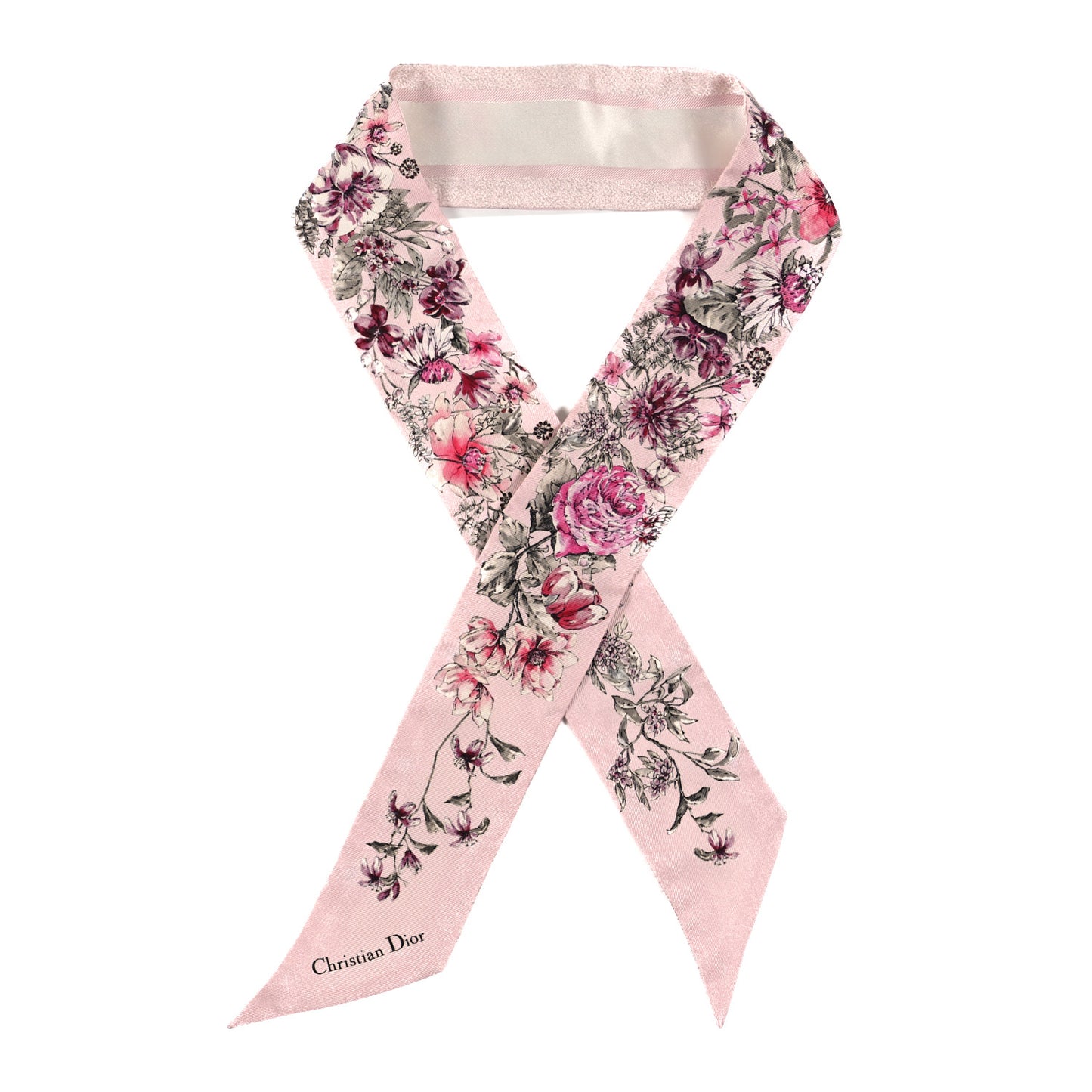 Silk Floral Mitzah Scarf Rose