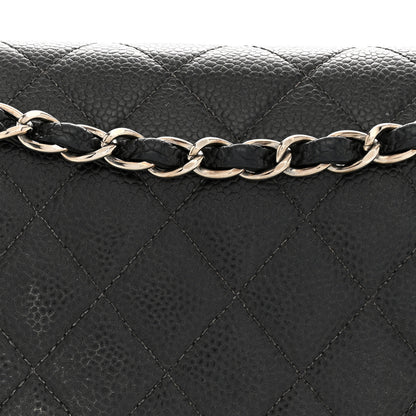 Chanel Caviar Quilted Medium Double Flap Black 11 of 13