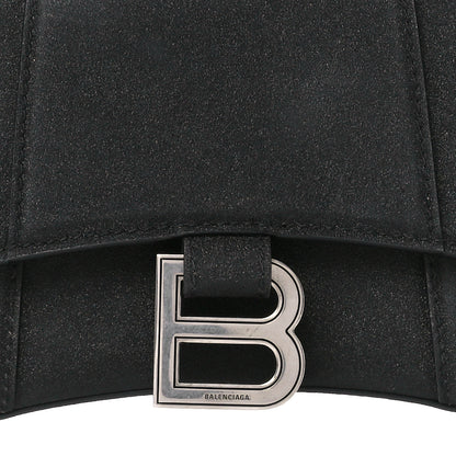 Balenciaga Glitter Fabric Hourglass Top Handle Bag XS Black 8 of 10