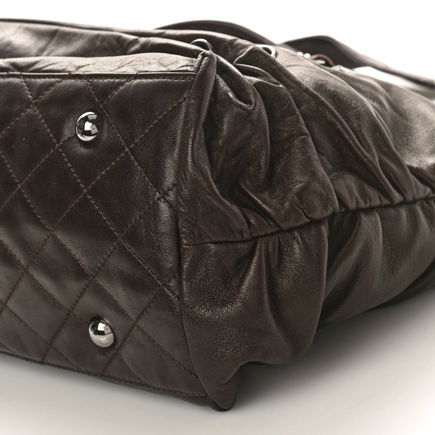 Chanel Calfskin East West Modern Chain Tote Dark Brown 9 of 9