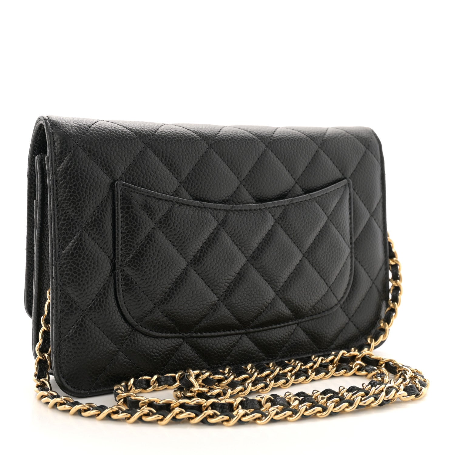 Chanel Caviar Quilted Wallet On Chain WOC Black 3 of 12