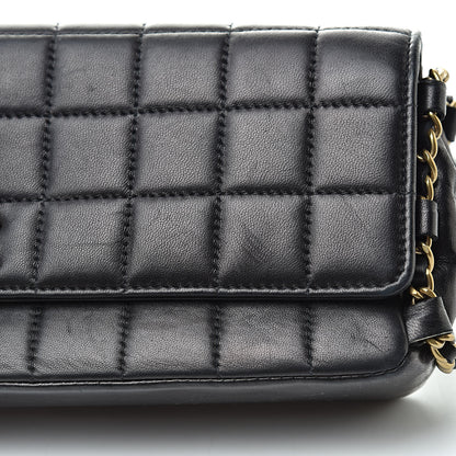 Chanel Lambskin East West Chocolate Bar Flap Black 14 of 16